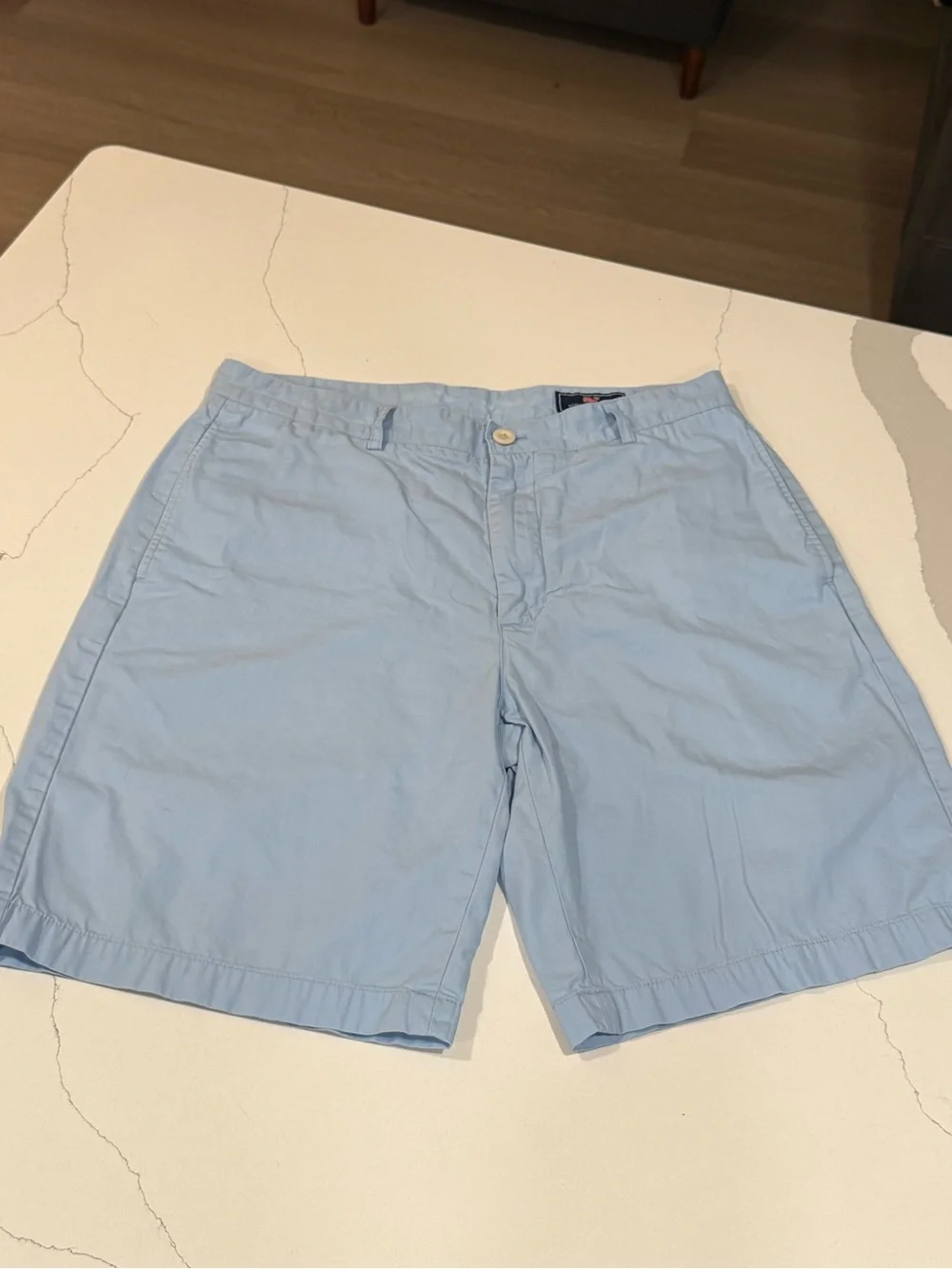 🌊 Vineyard Vines Men’s Club Shorts | Light Blue | Size 34 🌊